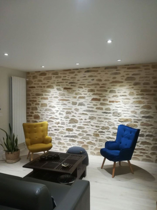 Travaux d'enduit termin&eacute;s