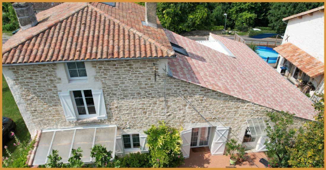 Fa&ccedil;ade en aspect pierre