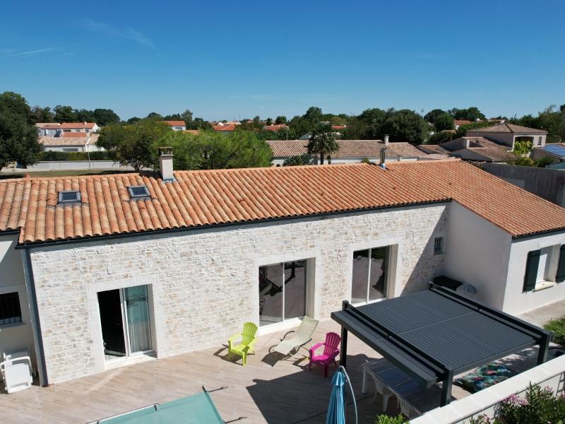 vue drone jardin