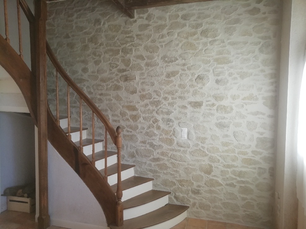 Enduit taille main décoration