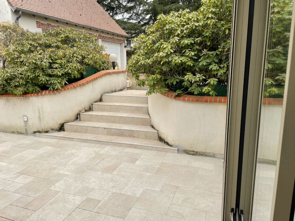 Mur terrasse en Decopierre